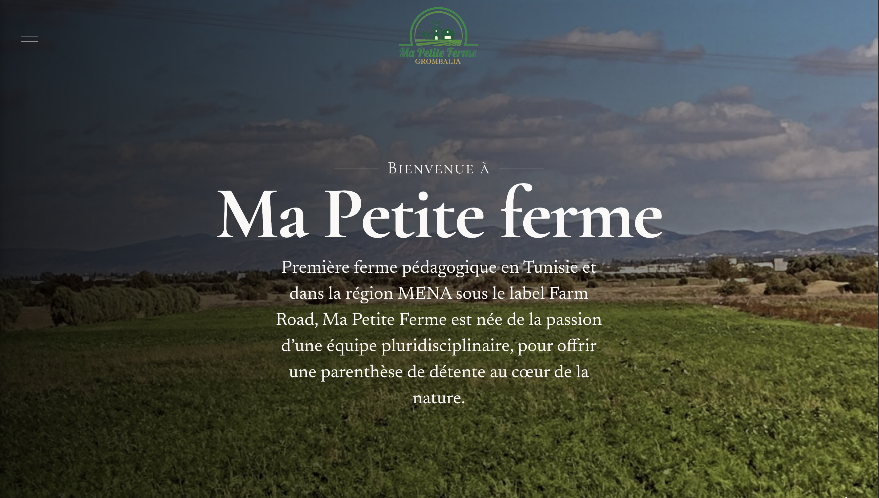 Website design for Tunisian farm business — Ma Petite Ferme project